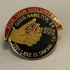 ELKS (BPOE) Lodge 2591 Lake Elsinore, CA 2005 Greg Hamilton ER Lapel Pin VTG