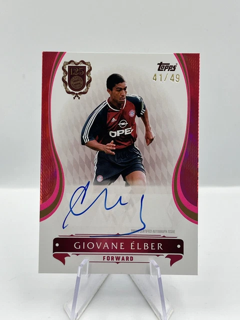Topps 125 Jahre Bayern München Giovane Élber on Card Autograph 41/49 #LEA-GE