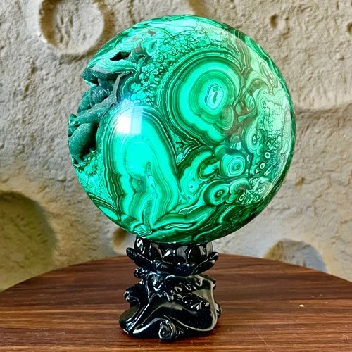 10.56LB Natural Peacock's eye Crystal Polishing Stone ball Healing