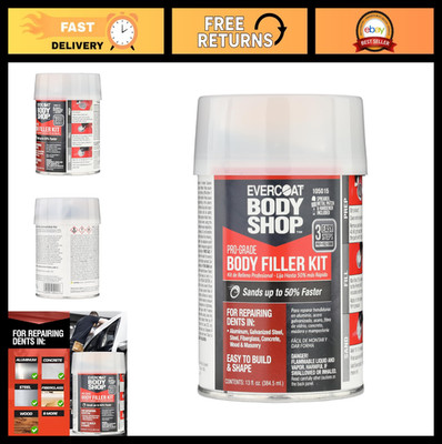 Pro-Grade Body Filler Kit - Easy Mix Hardener, Multi-Surface Repair for Dents 13