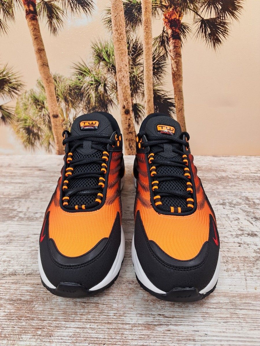 Nike Air Max TW SE Sneakers Black Total Orange FJ2590-001 Men's