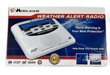 Midland WR120EZ NOAA Emergency Weather Alert Radio Alarm Early Warning NIB NEW