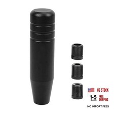 Universal 5inch Aluminum Alloy Shift Knob, Heavy Duty Car Gear 13cm Black