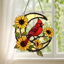 Memorial Cardinal Bird Acrylic Suncatcher