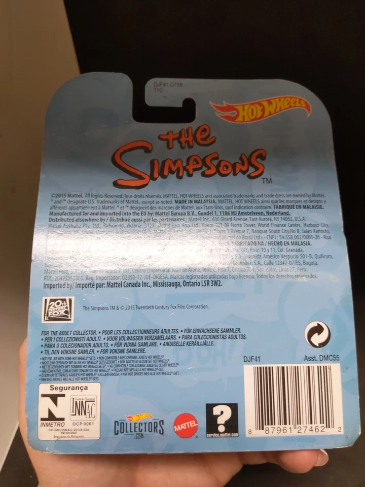 Hot Wheels The Homer The Simpsons Retro Entertainment - DJF41 NRFP Green 1:64 - Image 2 of 4