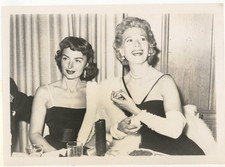 Dinah Shore, Donna Reed 1955 Party Palm Springs 5x7 Original Candid Photo J14891