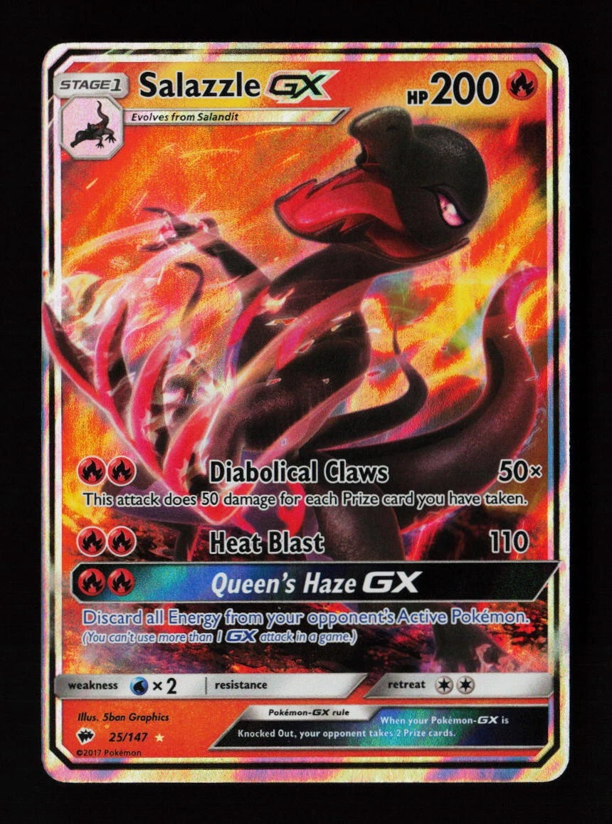 pokemon salazzle card Salazzle GX Pokémon TCG Cards for sale