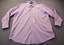 TOMMY HILFIGER Mens Lavender Purple Regular Fit Cotton Dress Shirt NWT 17 32-33