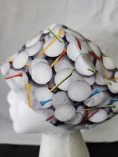 Euro Style - Golf Balls and Tees - Surgical Scrub Cap