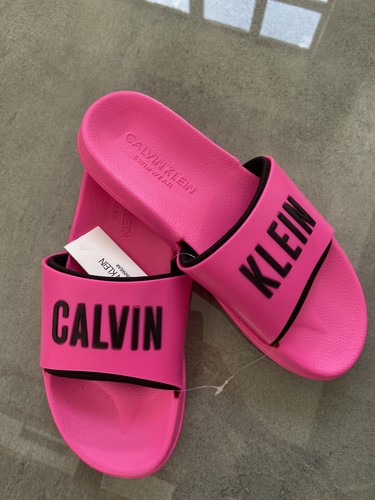 Calvin Klein Ladies Sliders Brand New  UK 6.5 (39-40) - Foto 1 di 2