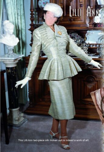 Stunning Vintage 1950's Lilli Ann Suit - Mint Condition Exquisitely Tailored