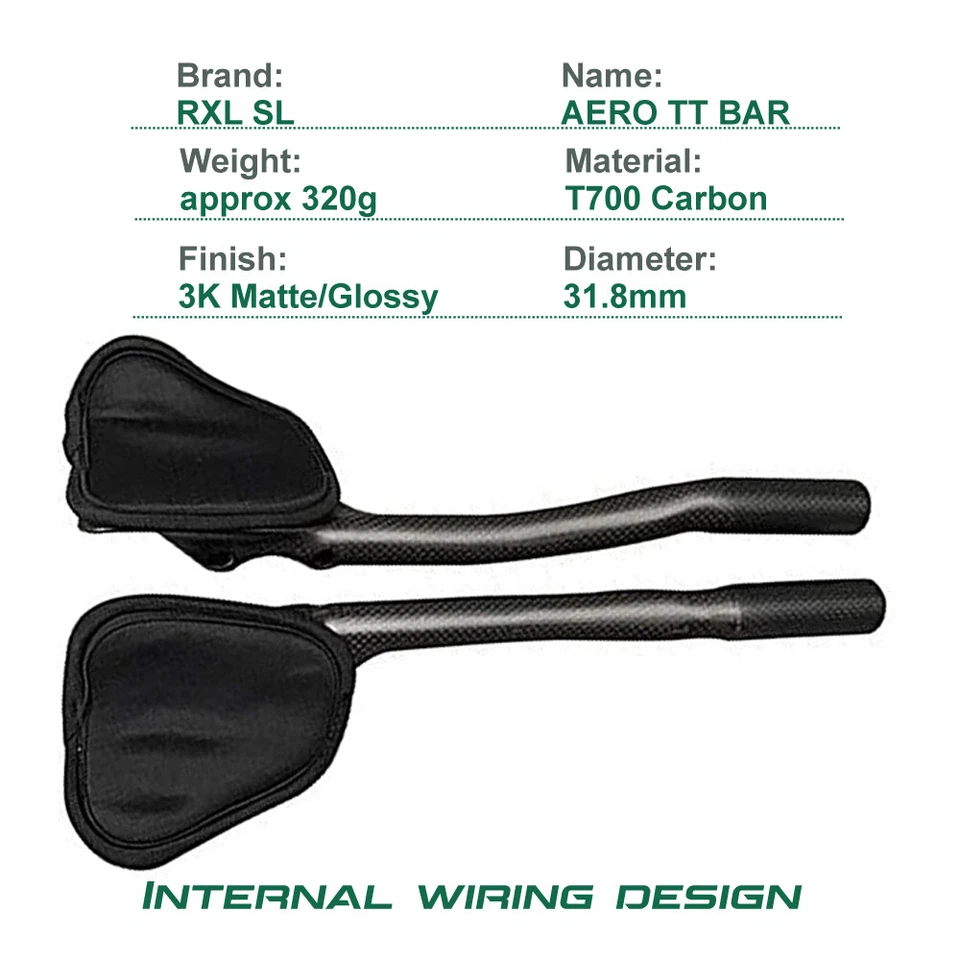 Barra de triatlón extensora de manillar de reposabiés 340 carbono Aero TT 31,8 Foto 4 de 4