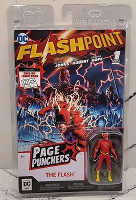 DC Page Punchers The Flash Flashpoint 1st Issue Comic With The Flash Figure