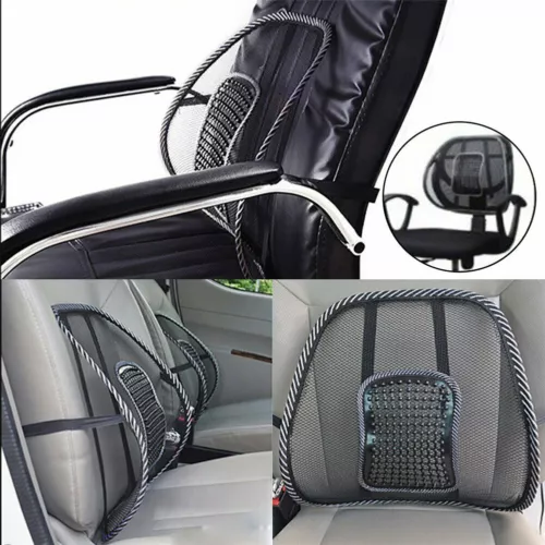 2Pcs Mesh Backrest Waist Support Car Seat Cushion Truck Lumbar Support Ventilate - Picture 3 of 13