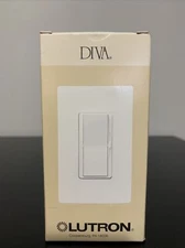 NEW Lutron DV-10P-LA Diva 1000w Single Pole Preset Dimmer (Light Almond)