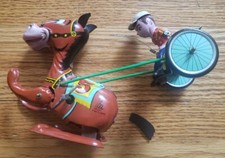 Vintage Mikuni Racing Trotter Wind-up Toy Made In Japan