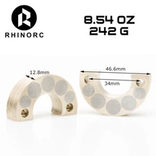 RhinoRC 12.8mm Counterweight Brass Tungsten Steel 8.54oz / 242g For Rhino Capra