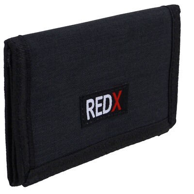 Red-X Herren Jungen dreifach faltbare Sport Karten Geldbörse Canvas