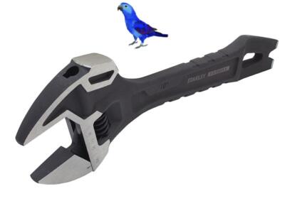 Stanley FatMax 10'' Abbruch 4 in 1 verstellbarer Schraubenschlüssel, Nagelhebel & Hammer 075081