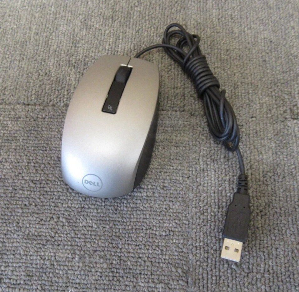 5 x Dell M-UAV-DEL8 4K93W USB Wired 6 Button Silver Laser Scroll Wheel Mouse - Image 2 of 4