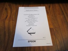 EPSON DOT-MATRIX PRINTERS APPLICATION NOTES - 1980'S - 