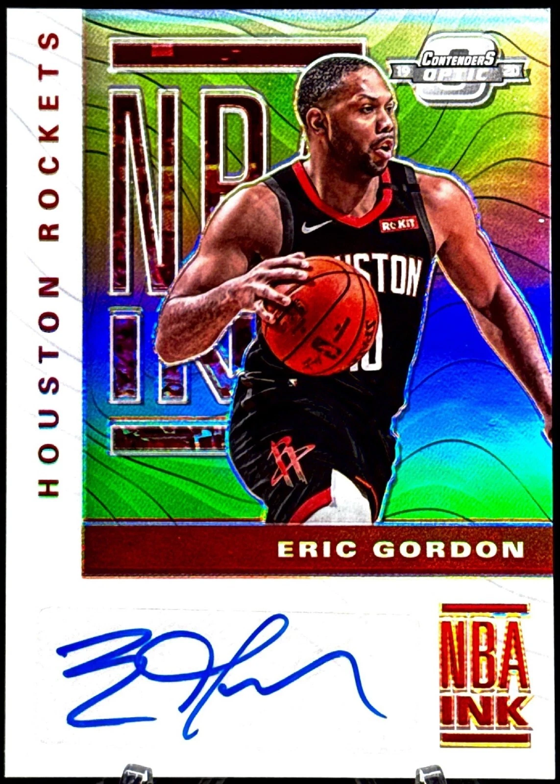 2019 Contenders Optic Eric Gordon Auto Silver Prizm NBA Ink Autograph /125