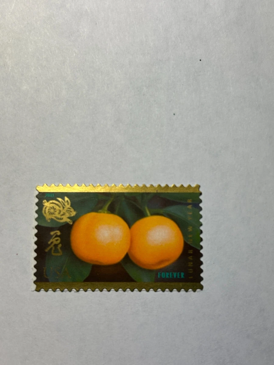 オレンジ色の切手 約3cm Forever Stamp Orange United States Stamps for sale | eBay