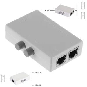 Mini 2 Ports A B Interrupteur réseau Ethernet Commutateur Boîte de Splitter