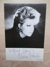 Elaine Paige autograph signed 10x15 cm postcard
