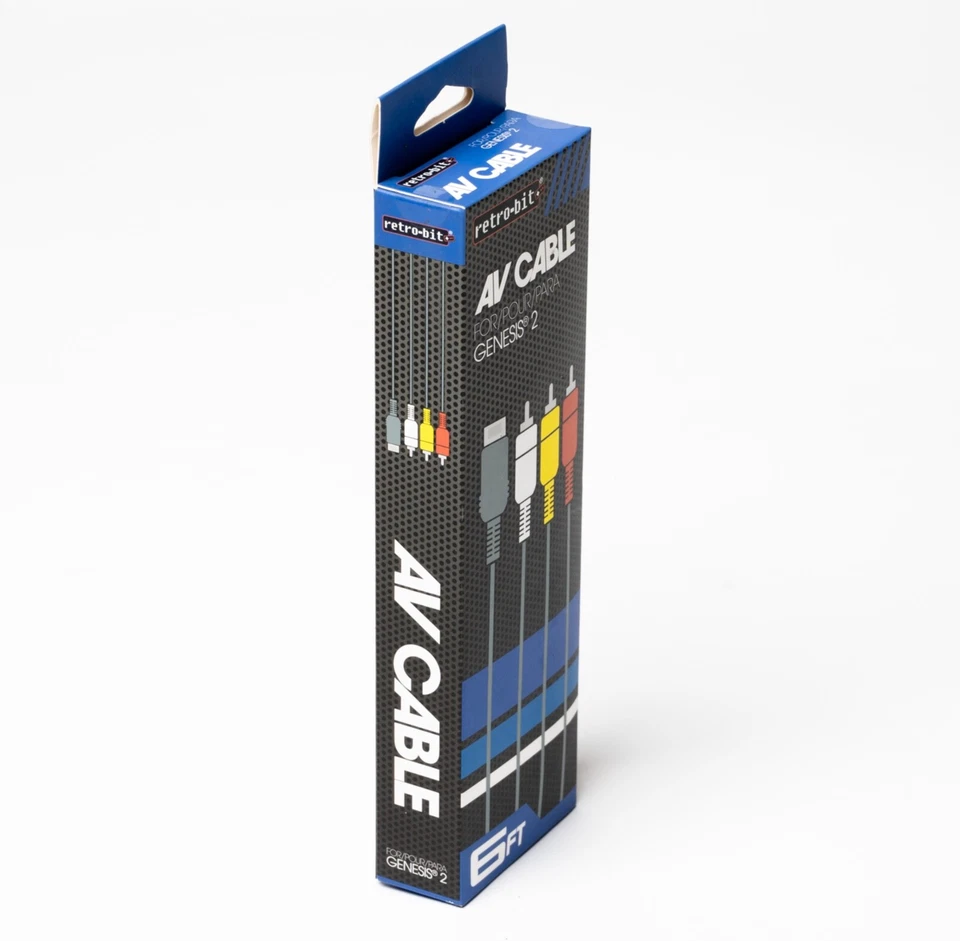 Retro Bit Composite AV Cable for Sega Genesis 2 Console - Image 2 of 4