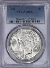 1923 Peace Dollar $1 PCGS MS63