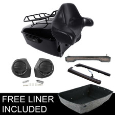 King Trunk Backrest Side Marker Tail Light Speakers Fit For Harley Touring 14-26