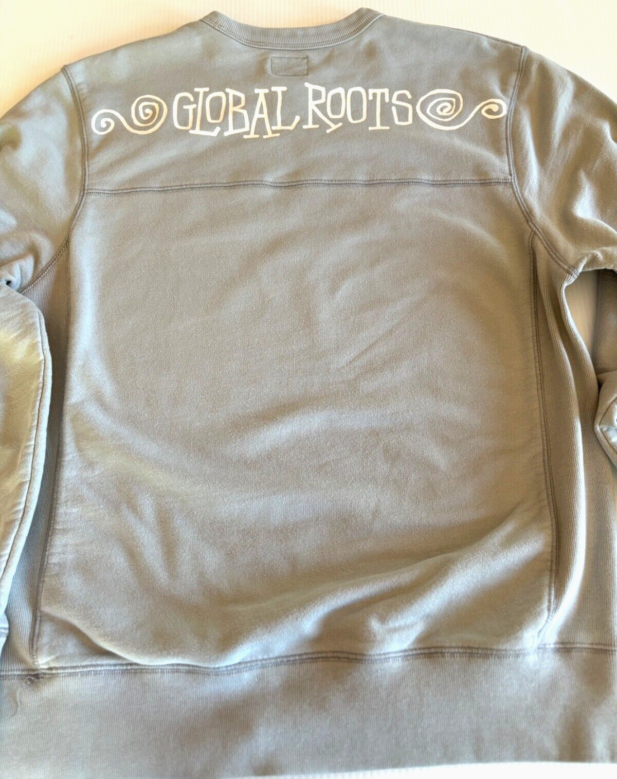Stussy 80 Worldwide Global Roots Unisex Crewneck Sweatshirt Gray Size Large image 4