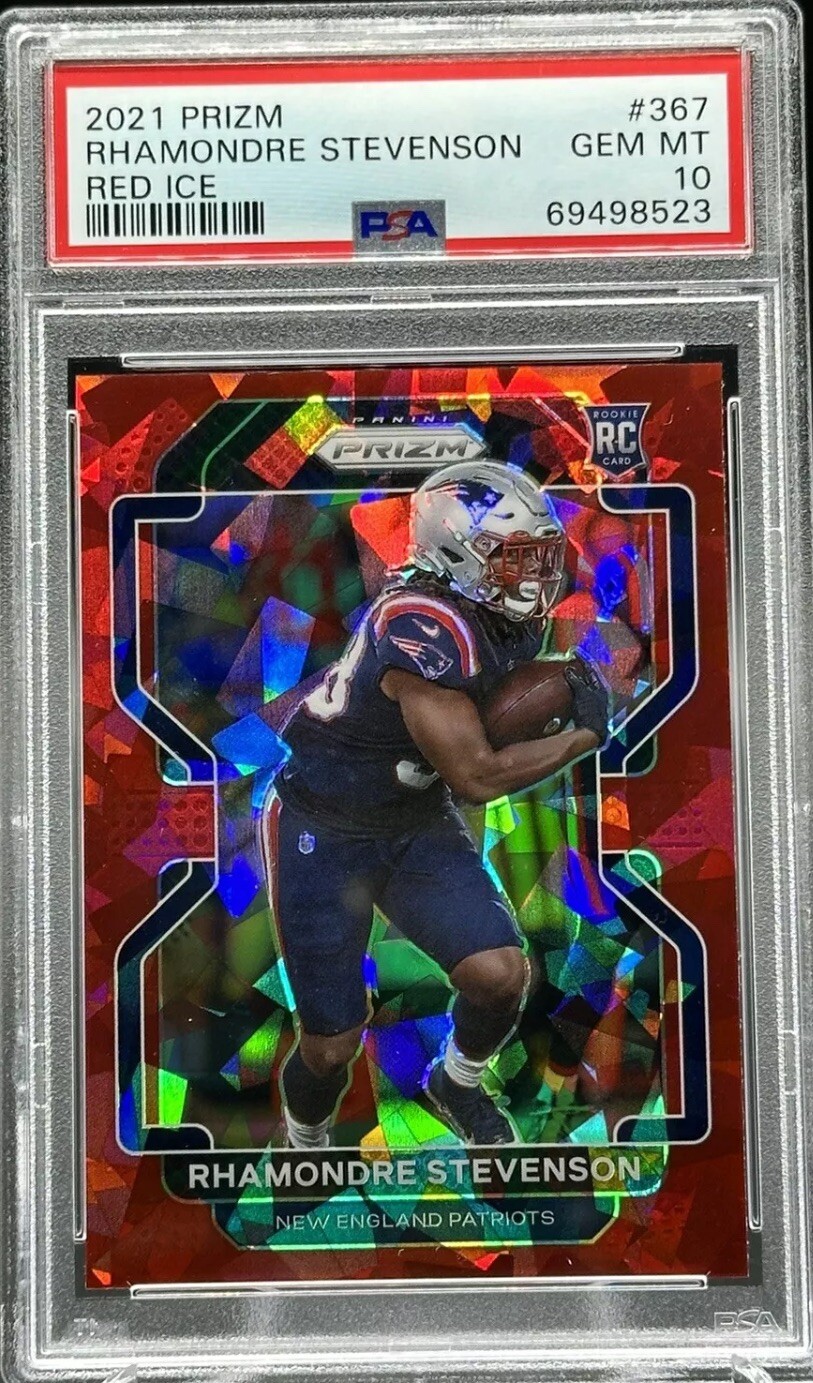 Rhamondre Stevenson Panini Prizm #367 Red Ice