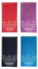 EMPORIO ARMANI beach towel pool or spa sponge cotton beachwear cm.170x100 artic