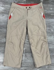 Vintage Nike Capri 107338 Cream Color Capri Hiking Pants Hem Tie Womens Small