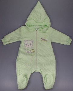 Surpyjama A Capuche Pour Bebe Vert Taille 6 Mois Ebay