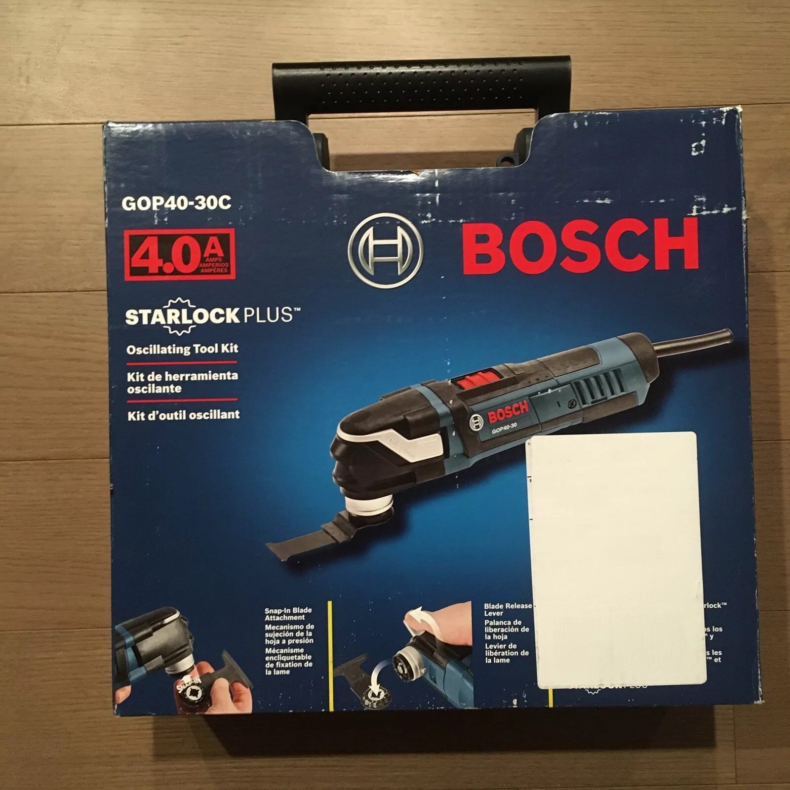 Bosch Gop40 30c Starlockplus Oscillating Multi Tool Kit With Snap