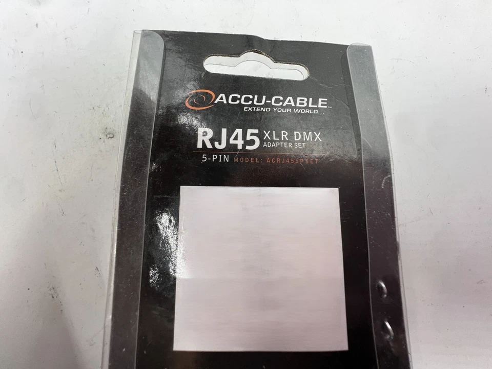 Accu-Cable ACRJ455PSET RJ45 to 5-pin XLR DMX Adapter Black - Image 4 of 4