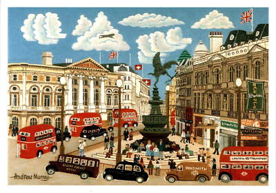Harrods, Selfridges, Regent Palace Hotel, Design Centre, WHSMITH, Postcard