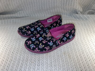 Lil Bobs From Sketchers Dog Print Shoe Size 3 Memory Foam Gel Infused
