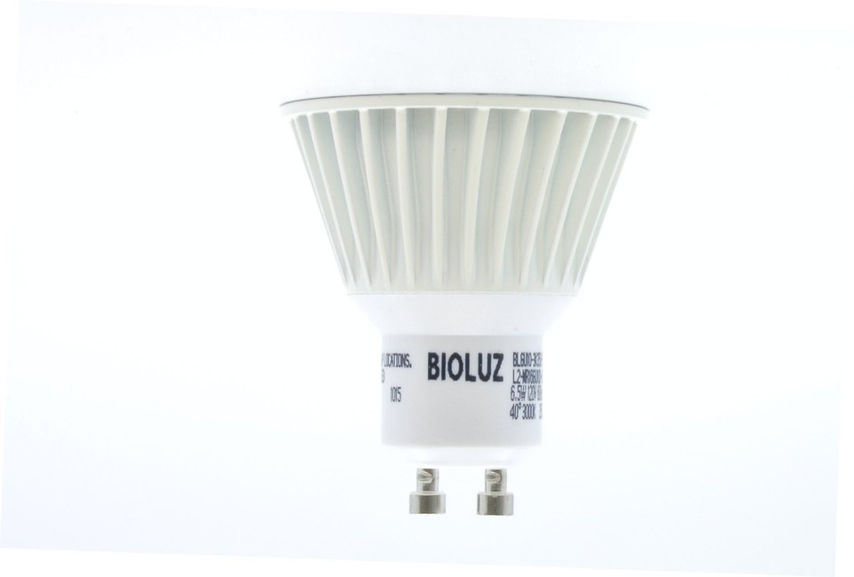 5 Pack Bioluz LED GU10 LED Dimmable 50W Equivalent Uses 6.5W 120v 3000K ...