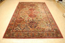 MINT AUTHENTIC KARASTAN KIRMAN MULTI_COLOR PANEL PATTERN #717 RUG CARPET 5.9x9