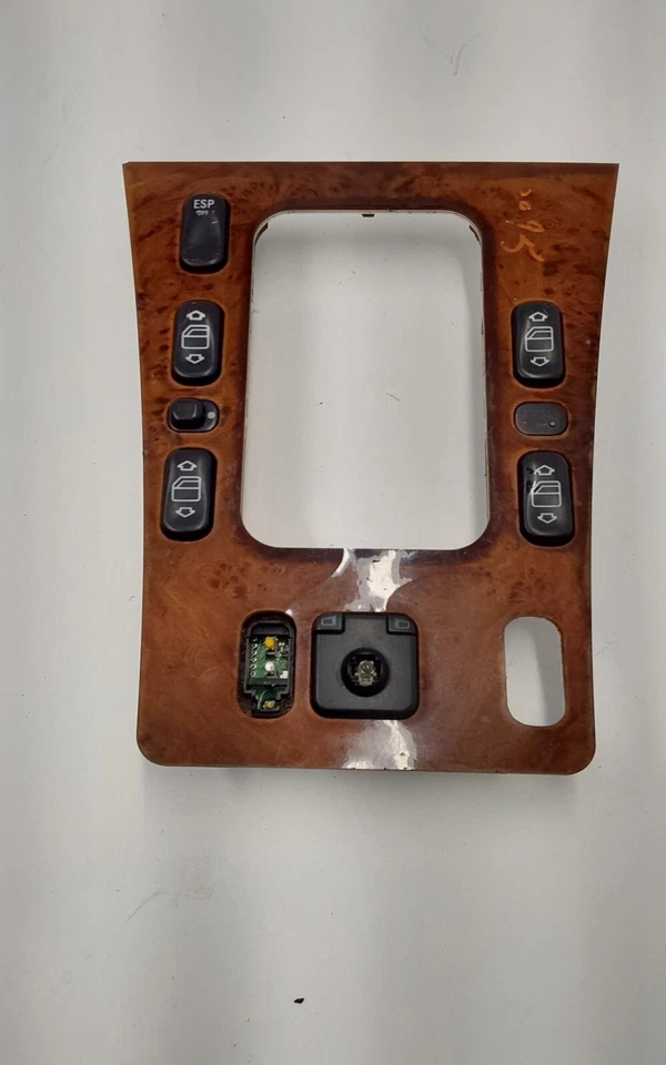 Mercedes-Benz E430 1999 consola central palanca de cambios bisel madera grano OEM Foto 4 de 4