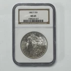 1882-S Morgan 90% Silver Dollar Graded MS 65 by NGC