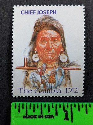 Chief Joseph Native American Poster Stamp