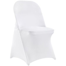 30PCS White Stretch Spandex Chair Covers for Weddings Events Universal Fit