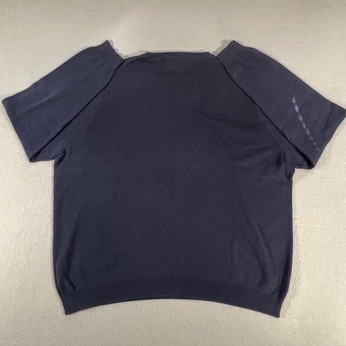 Polo Ralph Lauren V-Neck Sweater Pima Cotton Pullover Navy Blue Men’s XXL - Picture 2 of 11