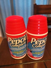 2 50-count Pepcid Complete Acid Reducer Chewable Berry Tablets 30 Exp 2027 