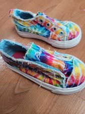 Blowfish Malibu Shoes Toddler SZ 8 US Tie Dye Sneakers Slip On Multicolor Canvas